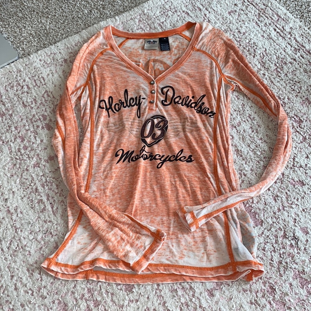 Harley Davidson Long Sleeve Burnout